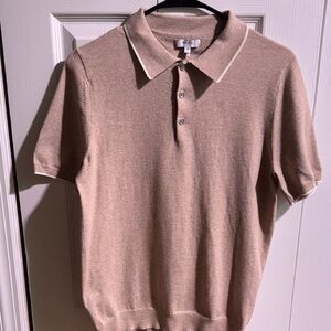 Reiss Light Brown Polo Shirt